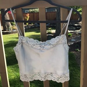 Silk Cropped Tank Top | Brandy Melville Tops